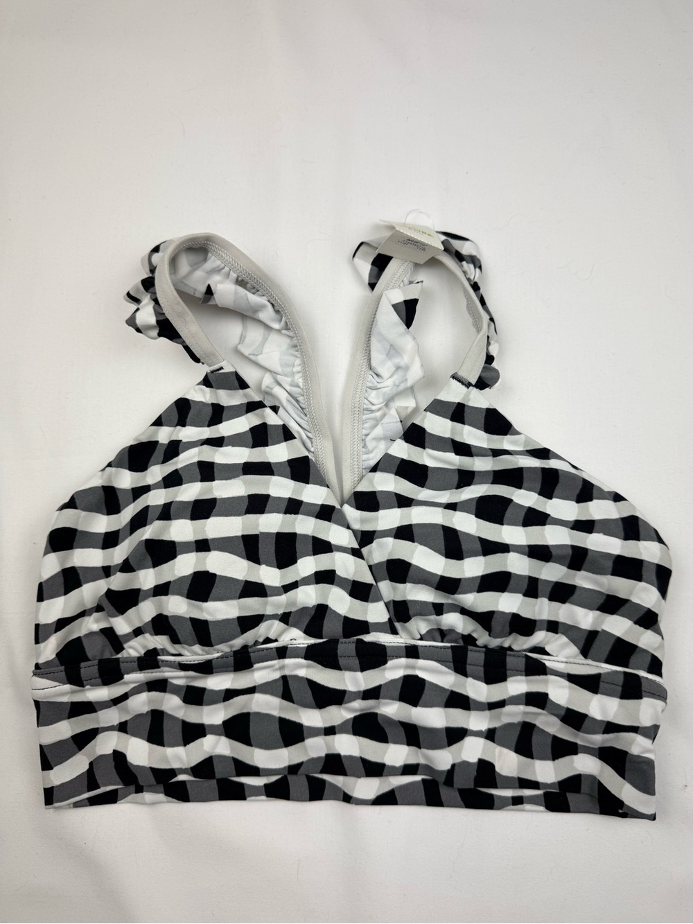 Aerie Black and White Gingham bralette top